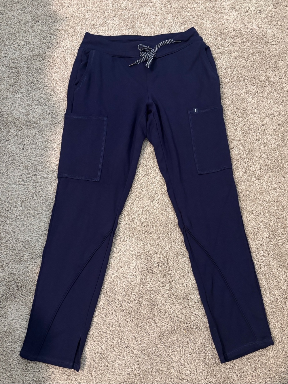 Jaanuu Navy Slim Cargo Scrub Pant